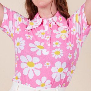 Big Bud Press LAZY DAISY POLO - PINK/YELLOW  sz 7xl or 5x